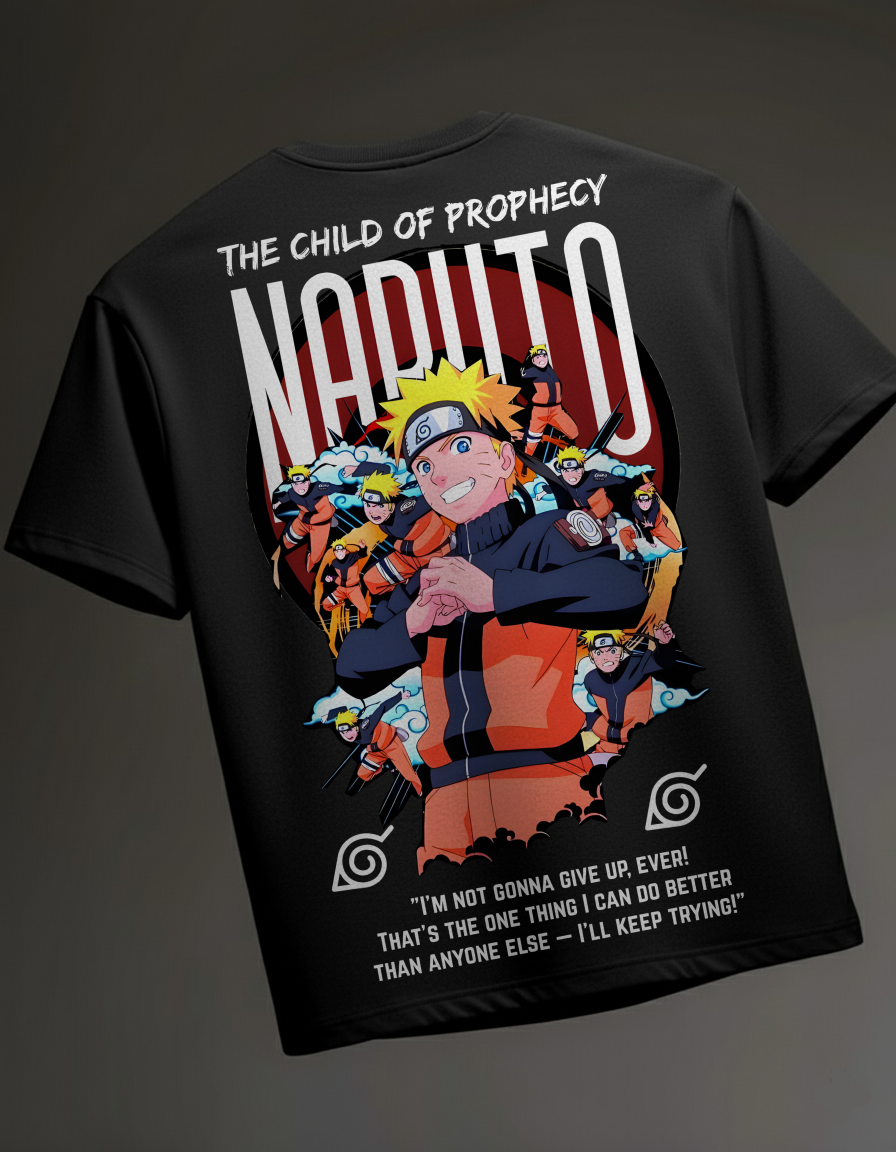 The Child of Prophecy Naruto Oversized T-Shirt