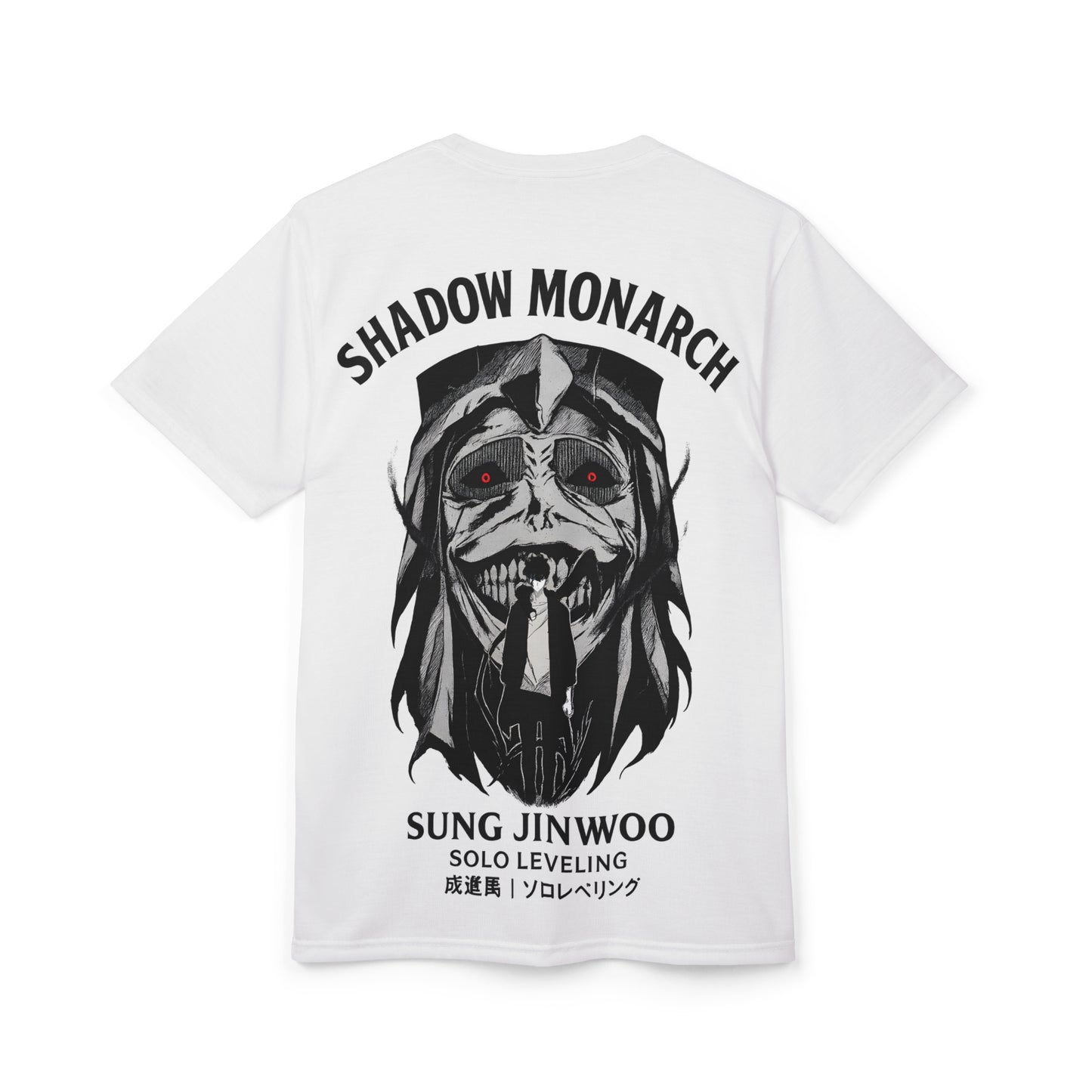 Solo Leveling Shadow Monarch Regular White T-Shirt