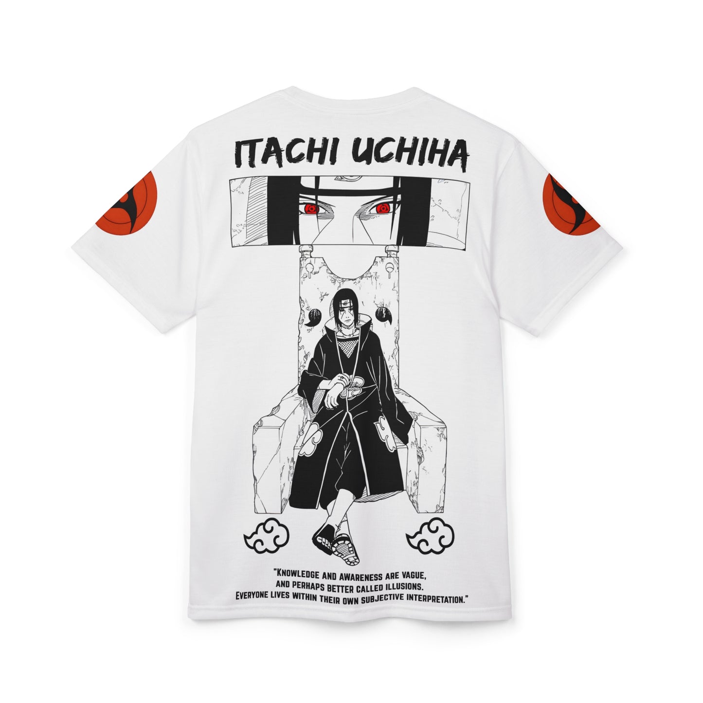 Itachi Uchiha Sharingan Eyes Oversized T-Shirt | Naruto Anime Streetwear Tee