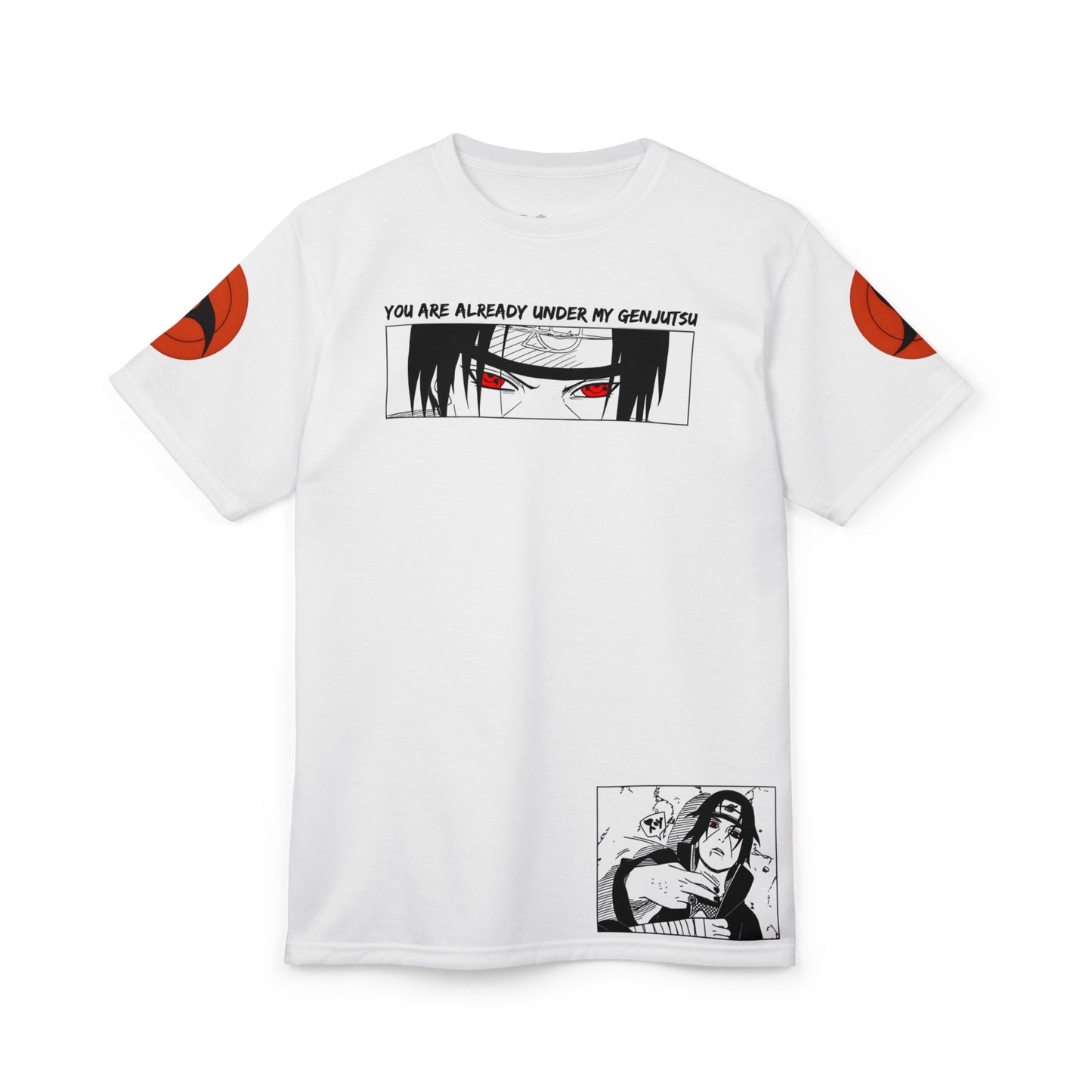 Itachi Uchiha Sharingan Eyes Oversized T-Shirt | Naruto Anime Streetwear Tee