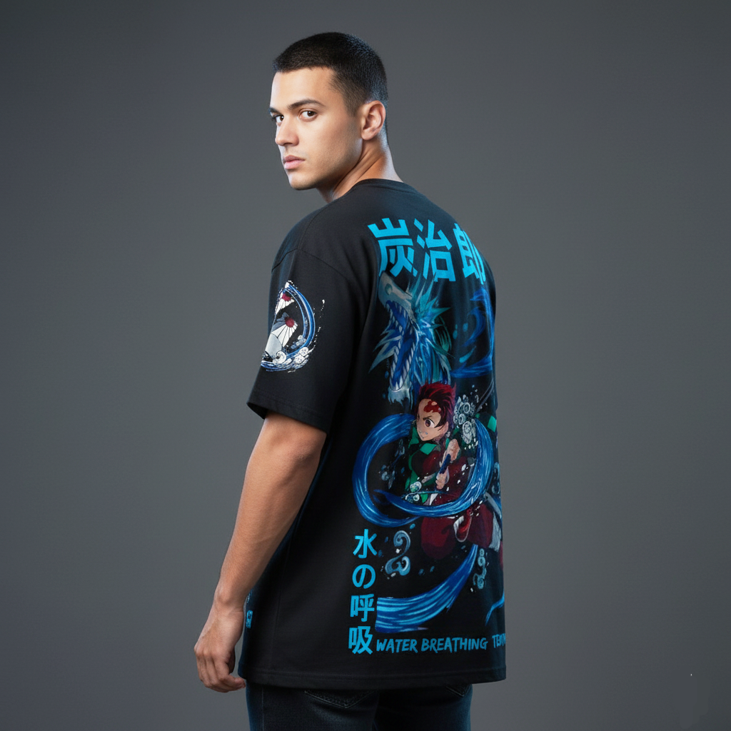 Tanjiro Water Breathing Oversized T-Shirt