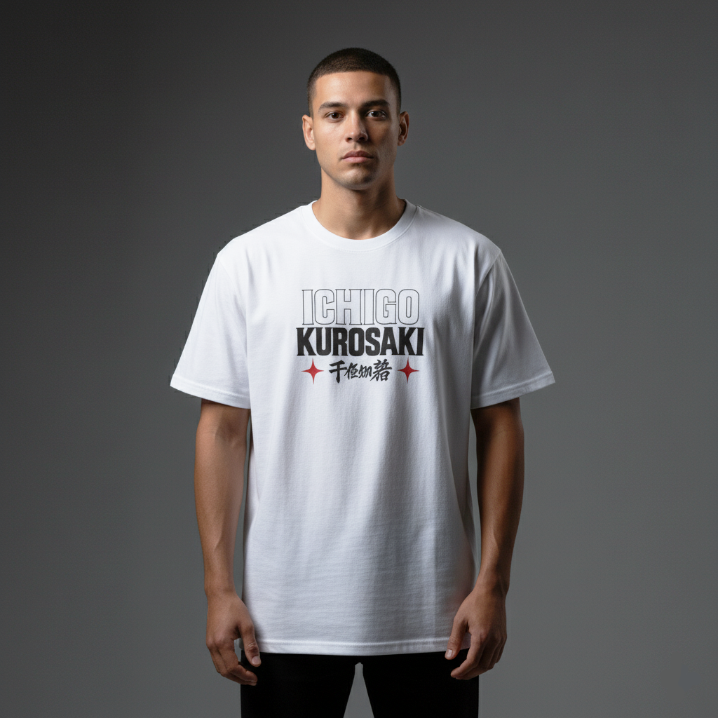 Ichigo Kurosaki Getsuga Tenshō – Bleach Anime Oversized T-shirt