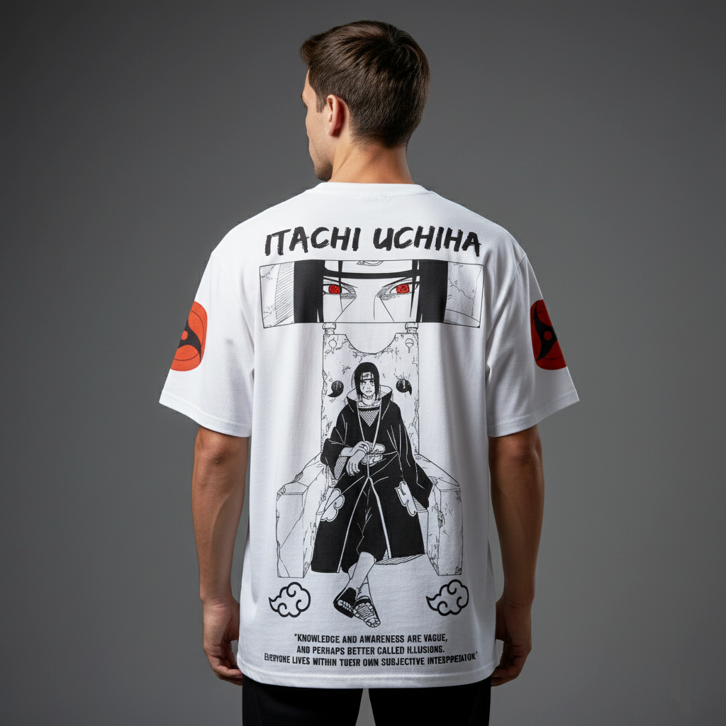 Itachi Uchiha Sharingan Eyes Oversized T-Shirt