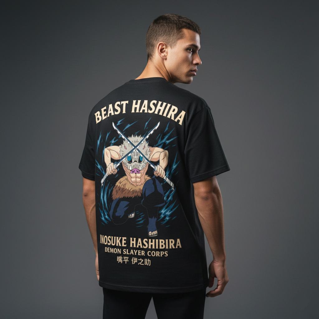 Inosuke Beast Hashira Oversized T-Shirt