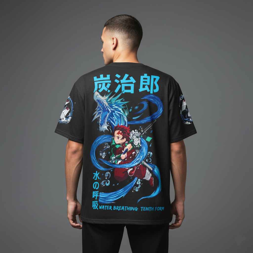 Tanjiro Water Breathing Oversized T-Shirt