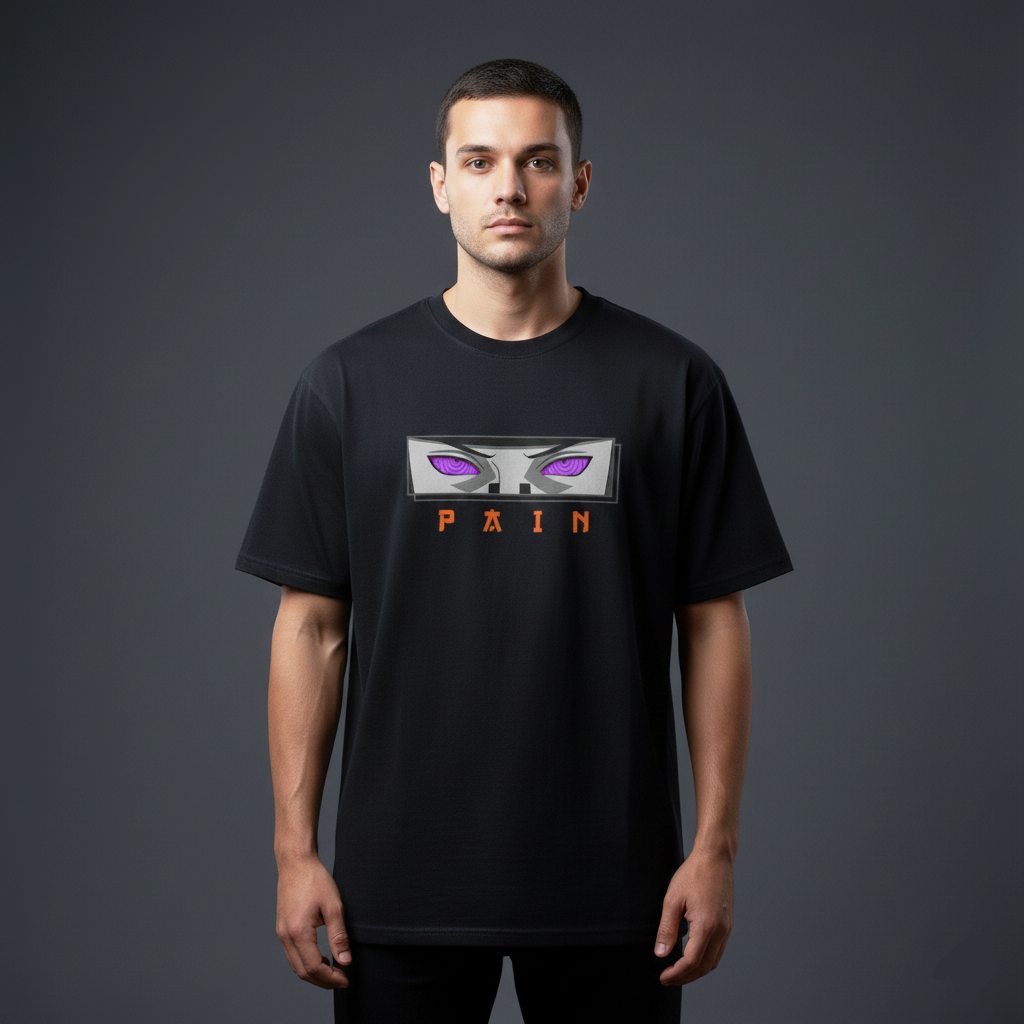 Pain Akatsuki Oversized T-Shirt | Naruto Six Paths Graphic Tee