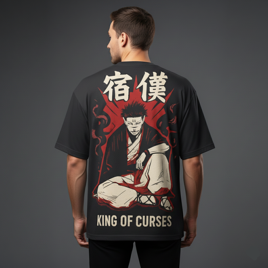 King Of Curse Sukuna Oversized T-Shirt