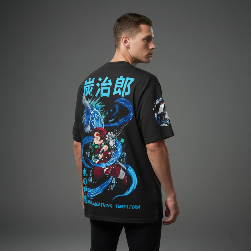 Tanjiro Water Breathing Oversized T-Shirt