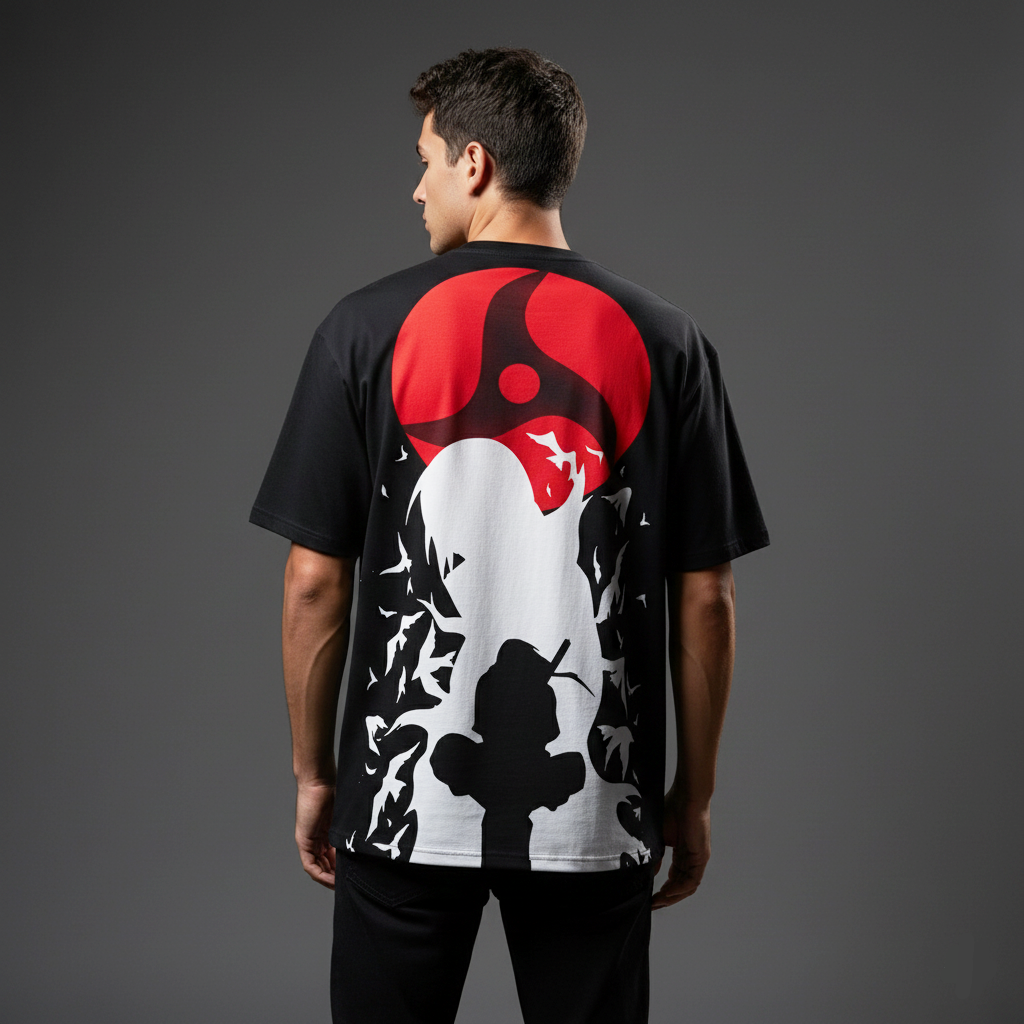 Itachi Uchiha Mangekyou Sharingan Oversized T-Shirt