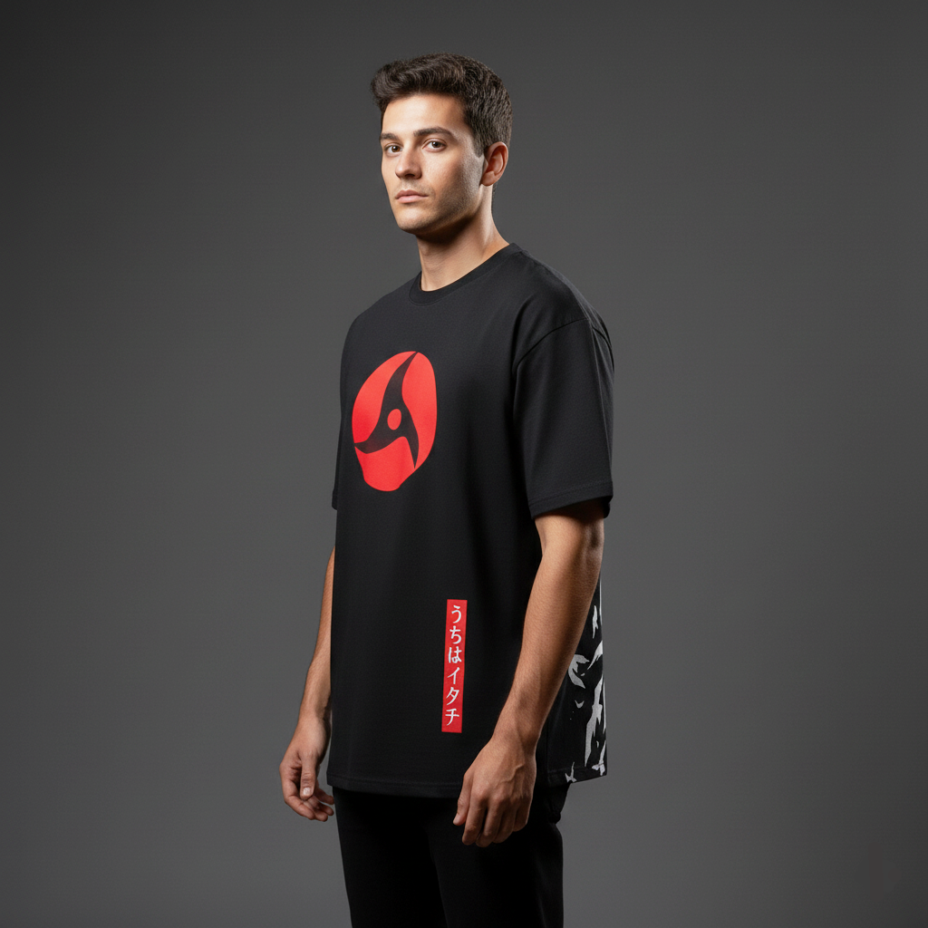 Itachi Uchiha Mangekyou Sharingan Oversized T-Shirt