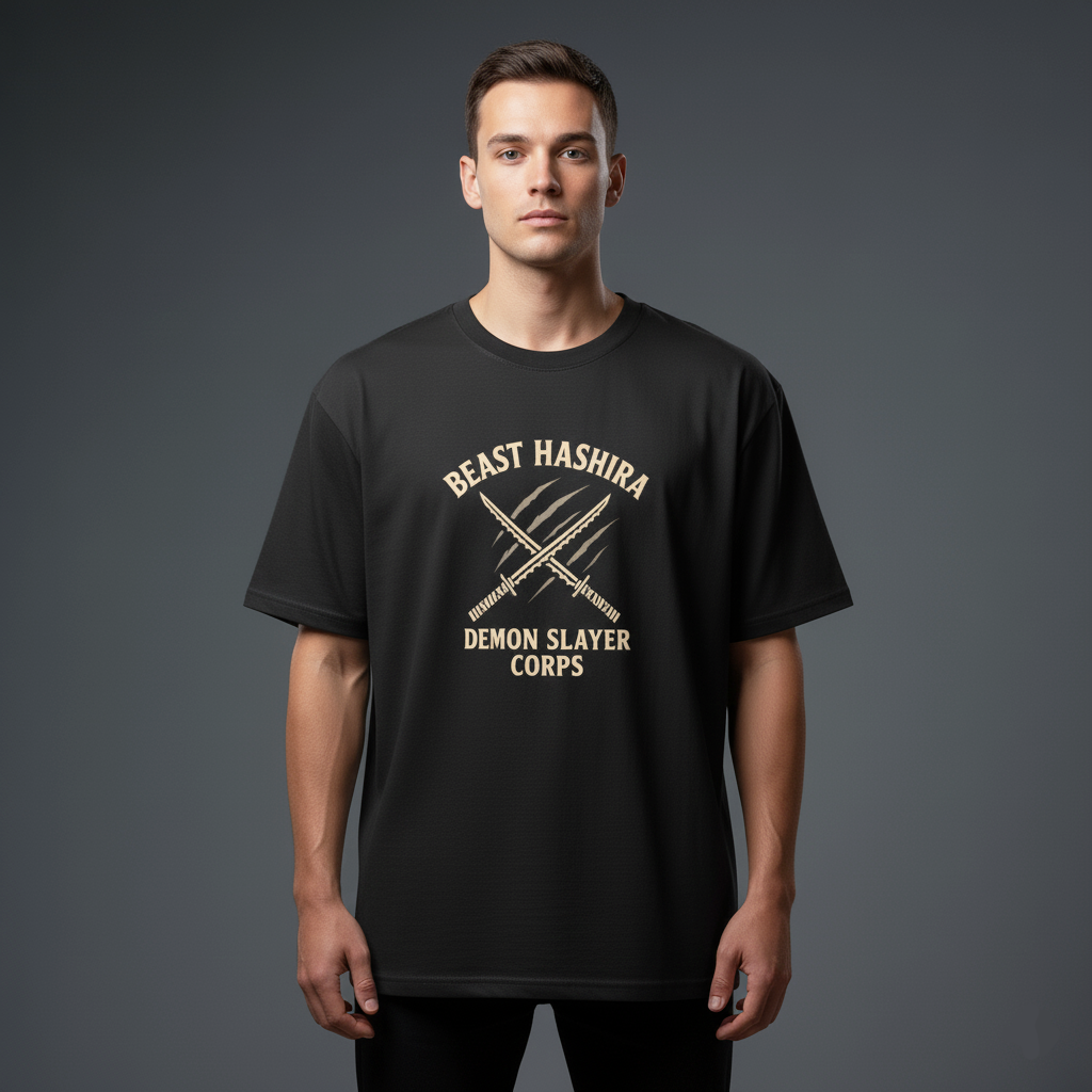 Inosuke Beast Hashira Oversized T-Shirt