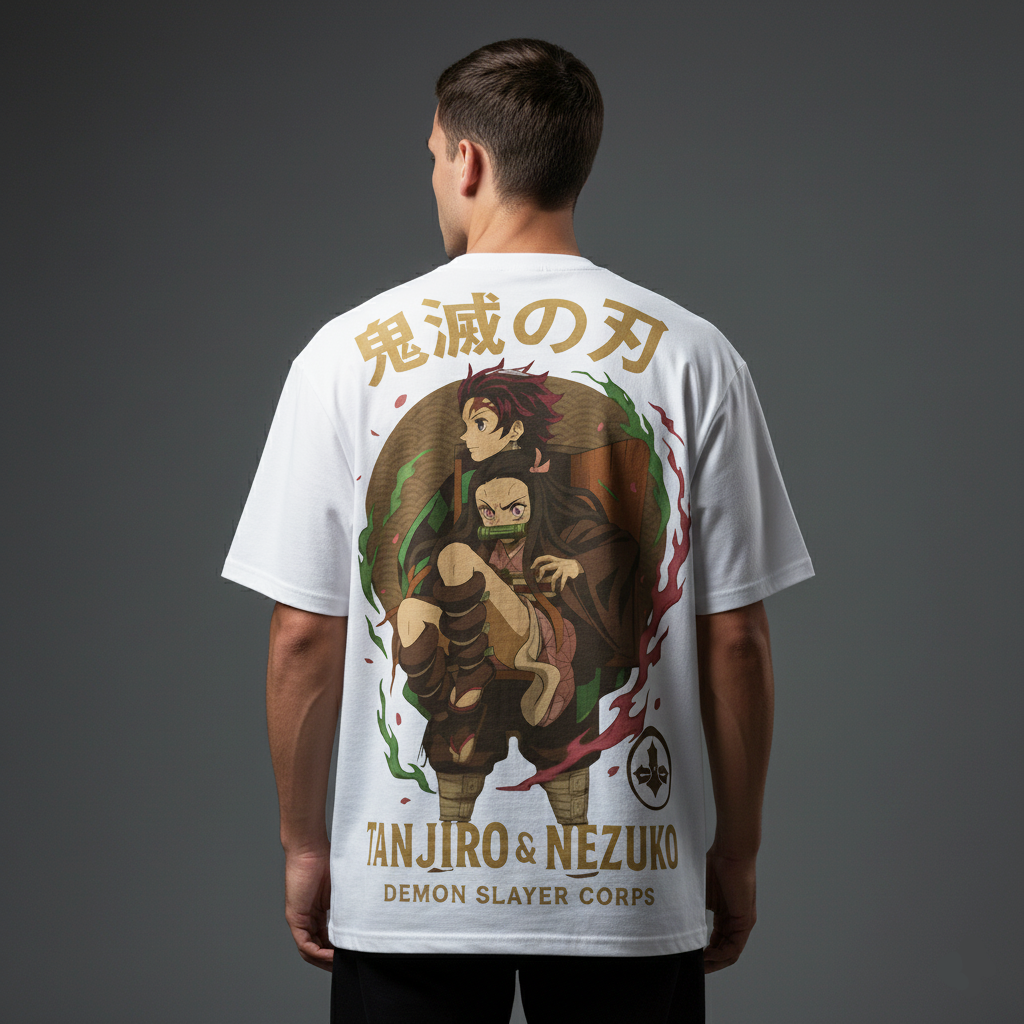 Demon Slayer Tanjiro & Nezuko Oversized T-shirt