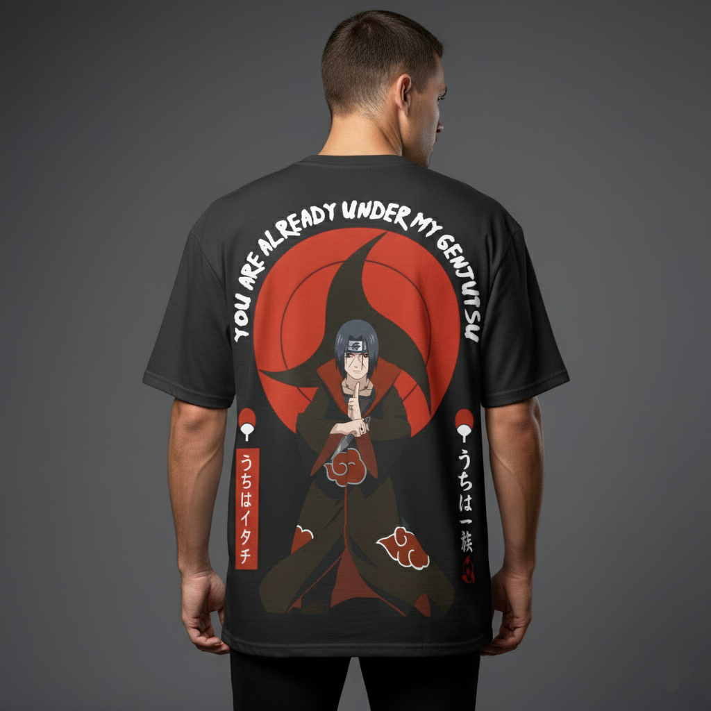 Itachi Uchiha Genjutsu Oversized T-Shirt