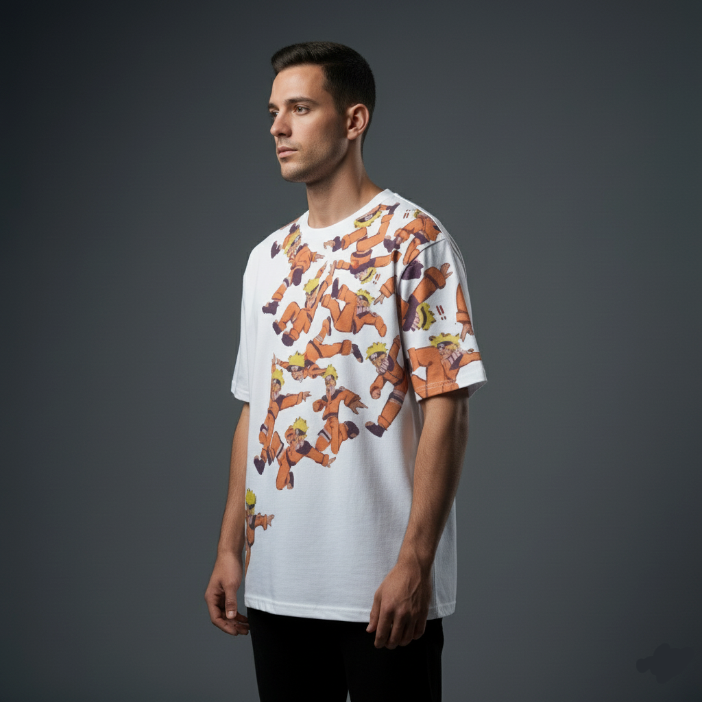 Naruto Shadow Clone Jutsu Oversized T-shirt