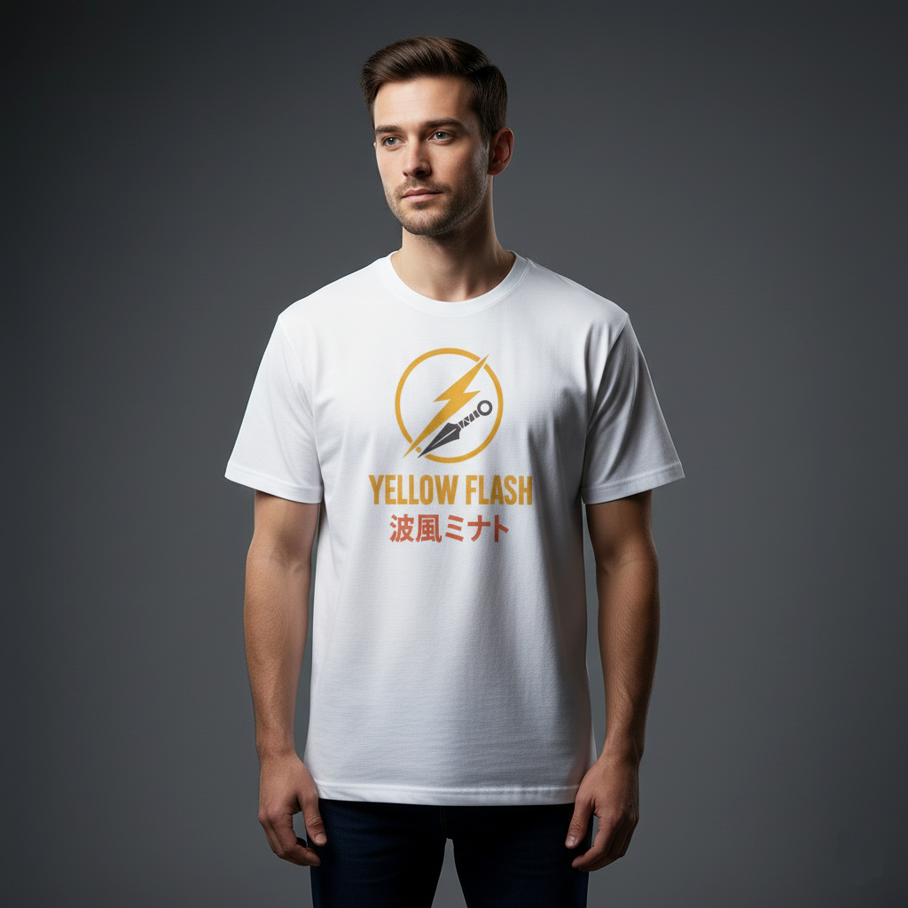 Minato Namikaze Yellow Flash Regular T-Shirt