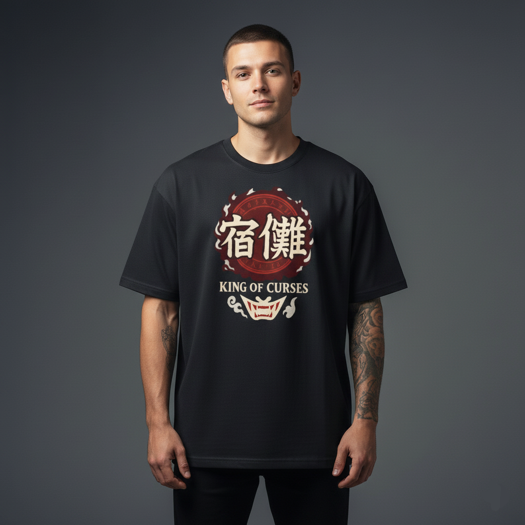 King Of Curse Sukuna Oversized T-Shirt