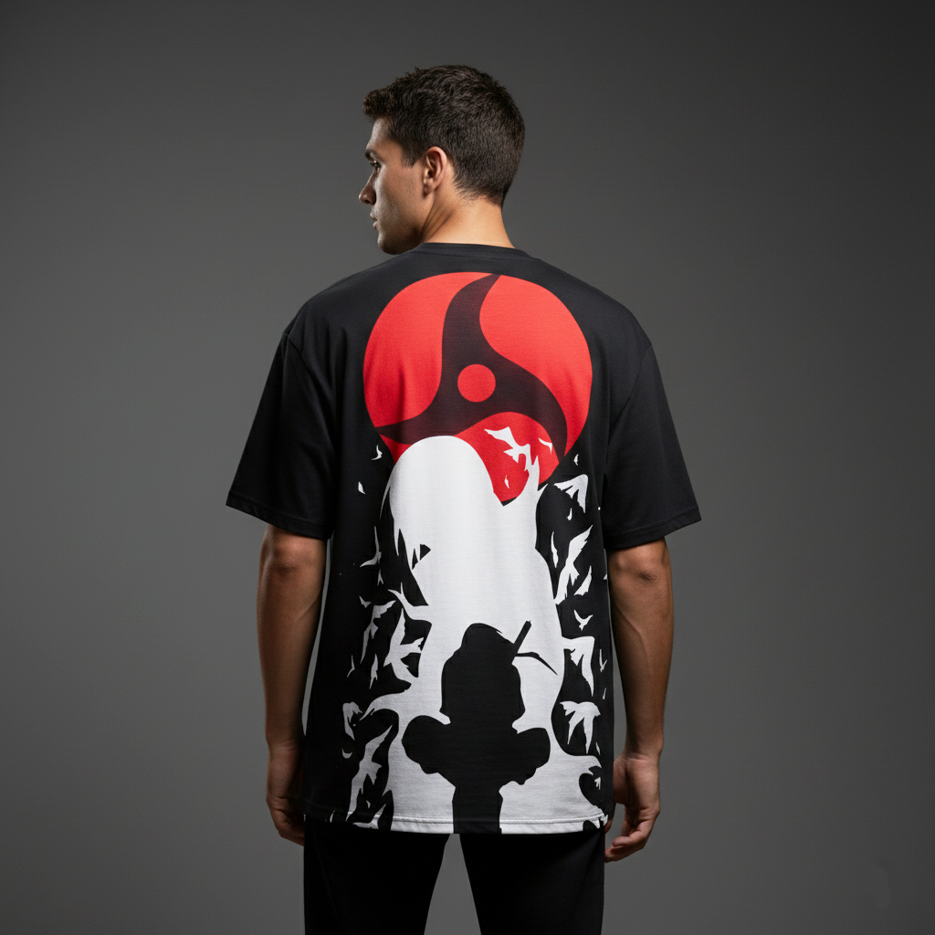 Itachi Uchiha Mangekyou Sharingan Oversized T-Shirt