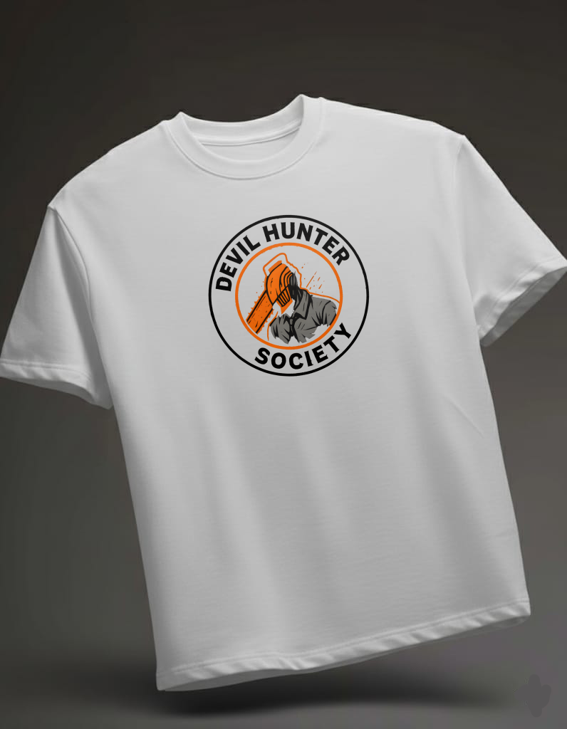 Devil Hunter White Oversized T-Shirt