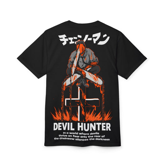 Chainsaw Man Devil Hunter Graphic Black Regular T-Shirt