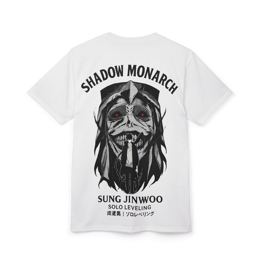 Solo Leveling Shadow Monarch Regular White T-Shirt