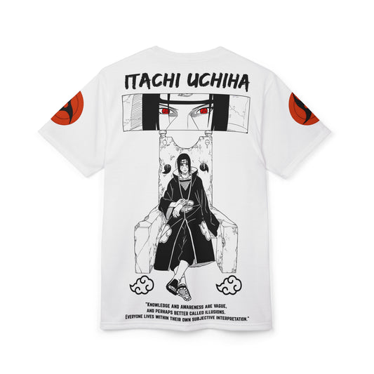 Itachi Uchiha Sharingan Eyes Oversized T-Shirt | Naruto Anime Streetwear Tee