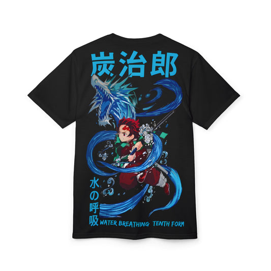 Demon Slayer Tanjiro Water Breathing Tenth Form Oversized T-shirt