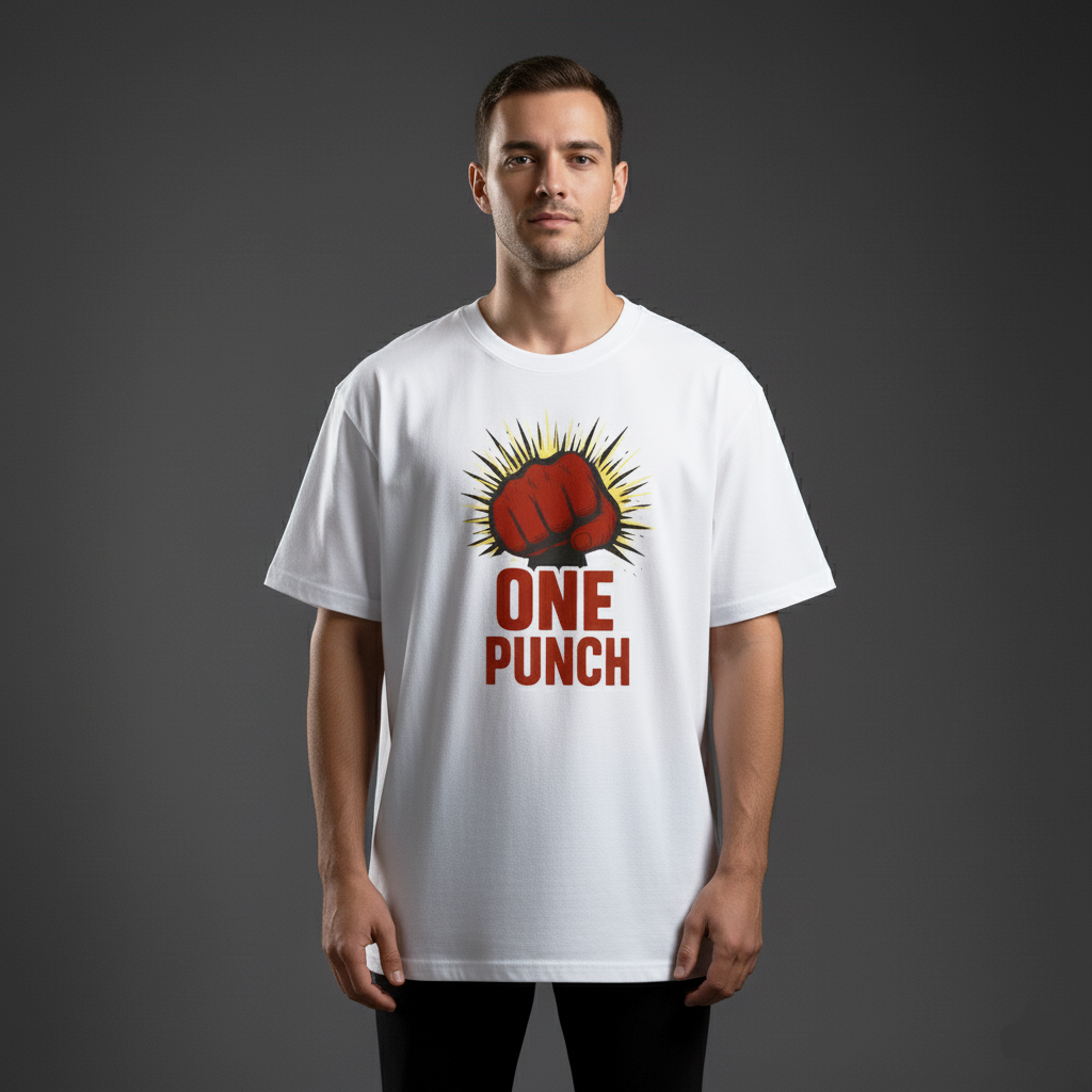 One Punch Man Oversized Tee