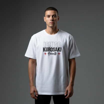 Ichigo Kurosaki Getsuga Tenshō – Bleach Anime Oversized T-shirt