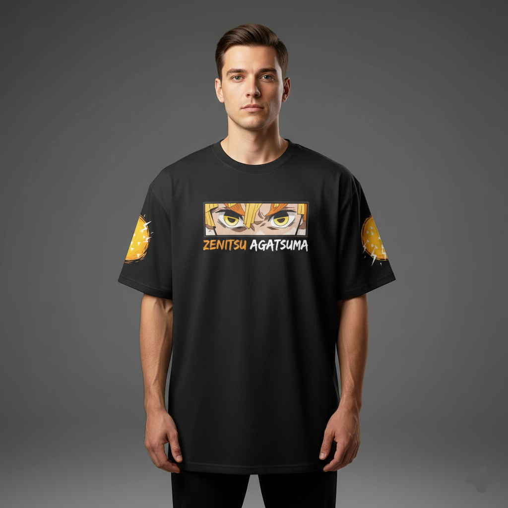 Zenitsu Agatsuma Thunder Breathing Oversized T-Shirt