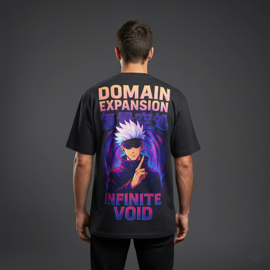Jujutsu Kaisen Gojo Domain Expansion Oversized T-Shirt