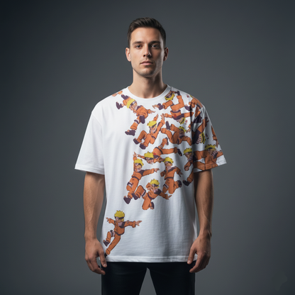 Naruto Shadow Clone Jutsu Oversized T-shirt