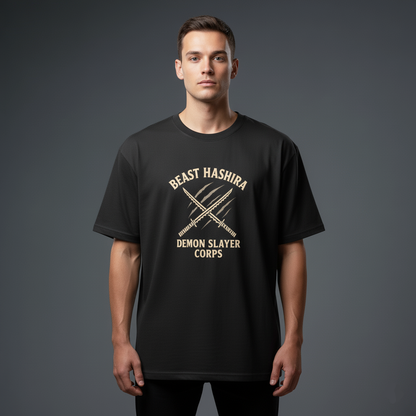 Inosuke Beast Hashira Oversized T-Shirt