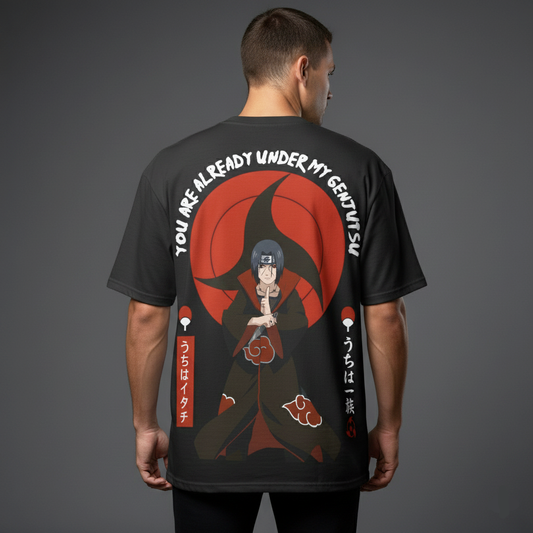 Itachi Uchiha Genjutsu Oversized T-Shirt