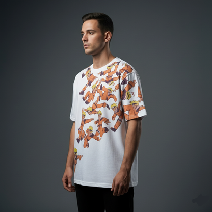 Naruto Shadow Clone Jutsu Oversized T-shirt