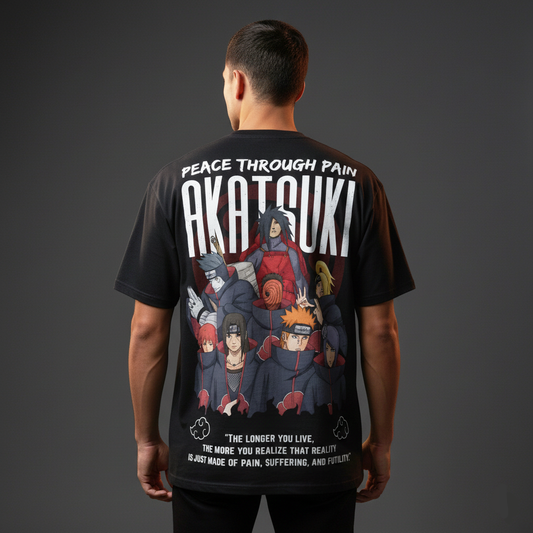 Naruto Akatsuki Clan Oversized T-Shirt