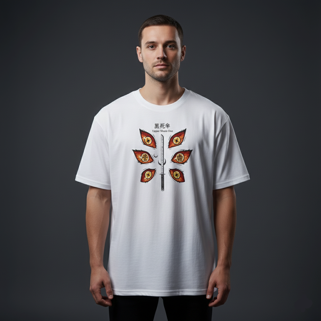 "Upper Moon One Oversized Tee Front View"