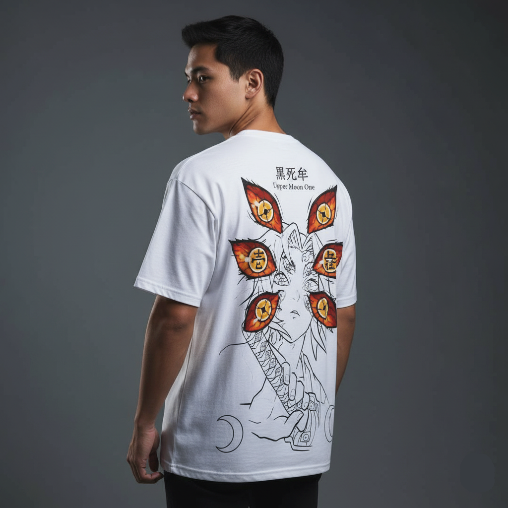 Kokushibo Oversized Tee Left Side Angle